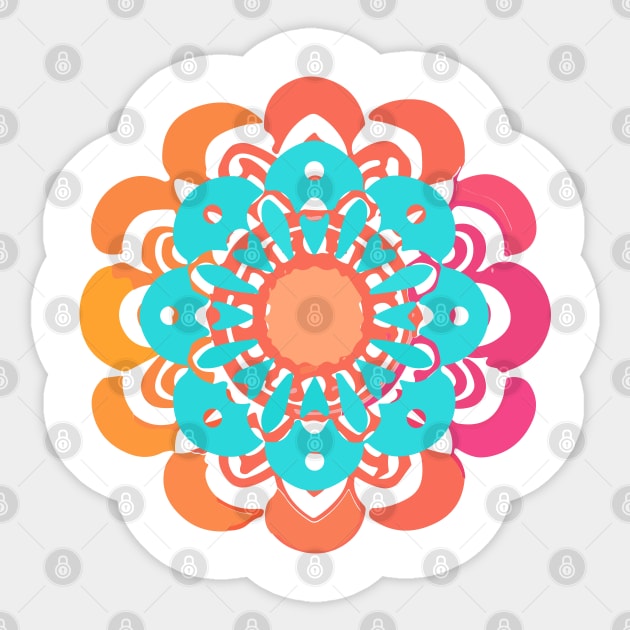 mandala Clamber Paint Sticker by Martin Young